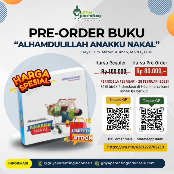 PRE-ORDER BUKU ALHAMDULILLAH ANAKKU NAKAL
